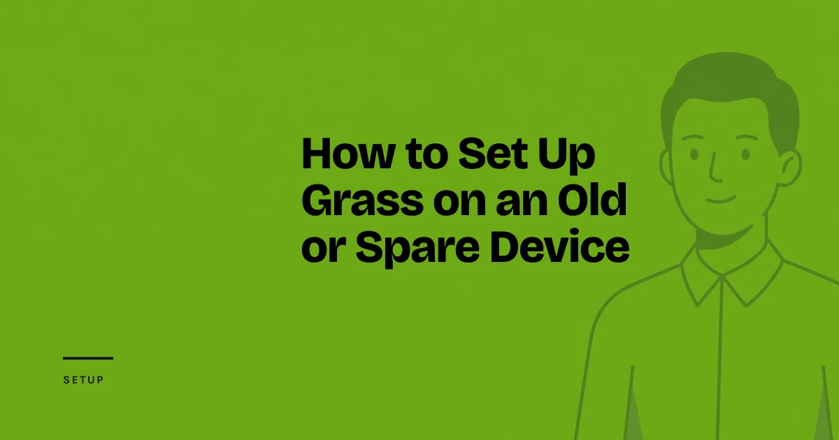 An old laptop and an Android phone running as Grass nodes on a desk, both showing a green connection status.