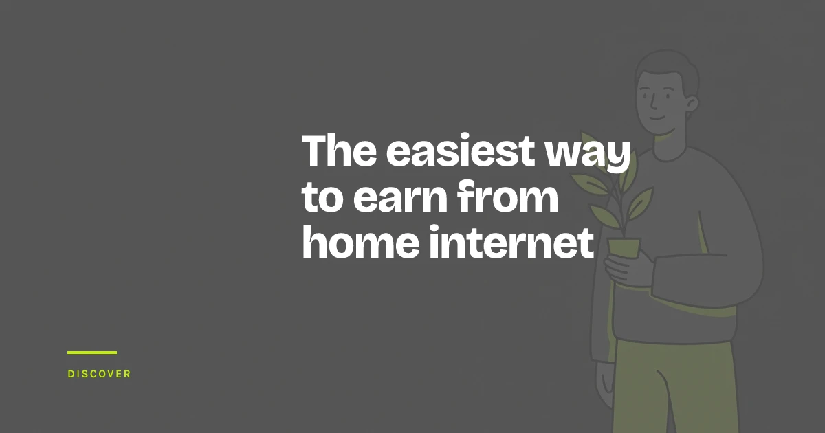Person working at home beside a laptop and router, representing idle internet bandwidth being shared through a background app while they go about their day